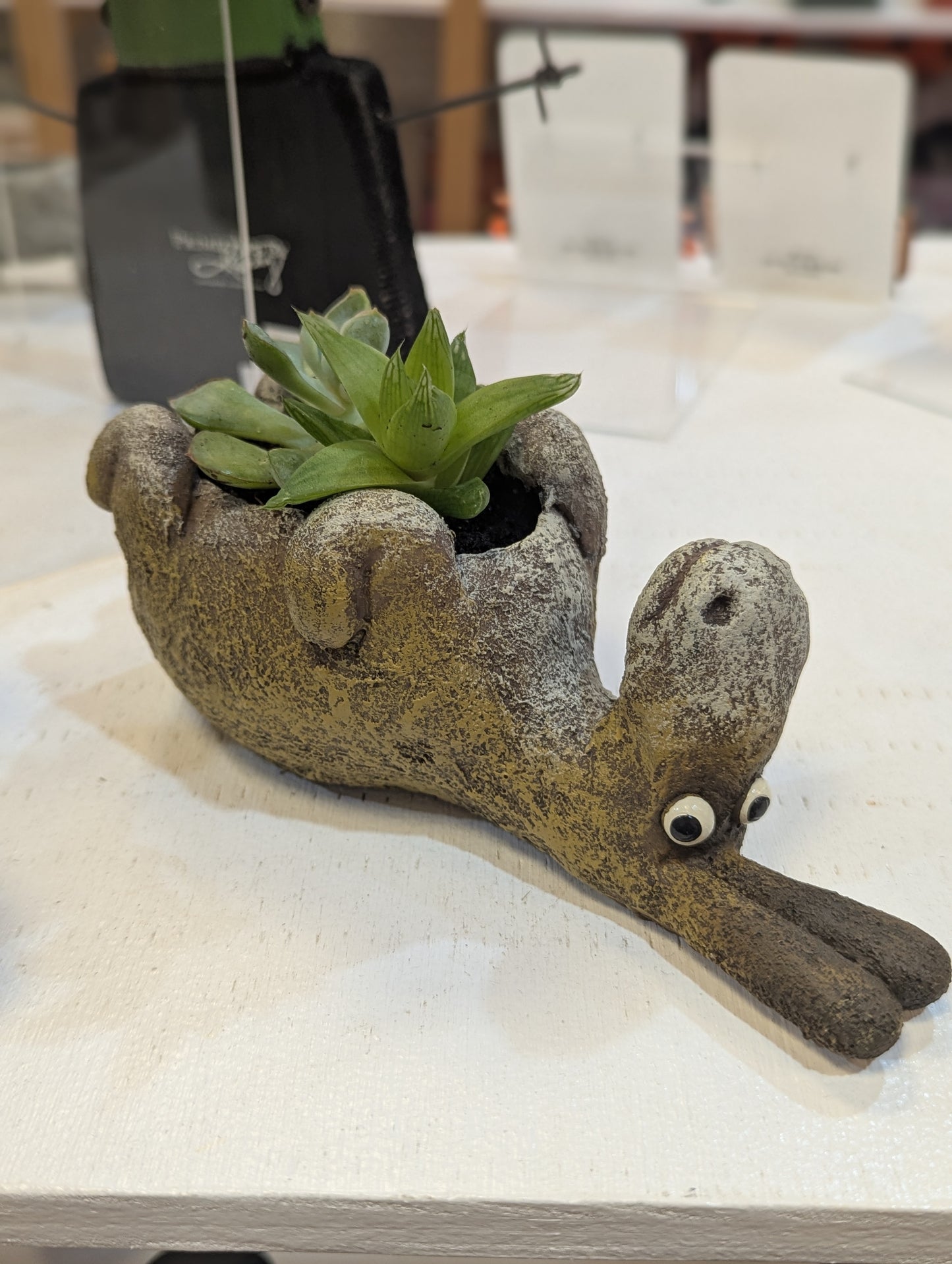 Donkey Planter w/ Potted Plants