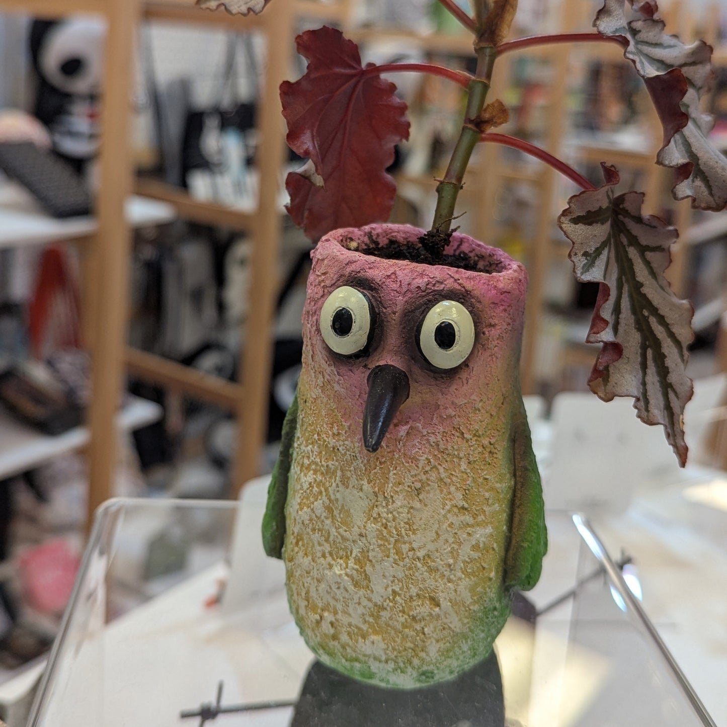 Bird Planter w/ Potted Plants