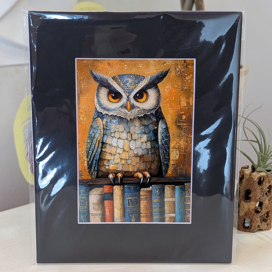 Wise Owl  8 x 10"
