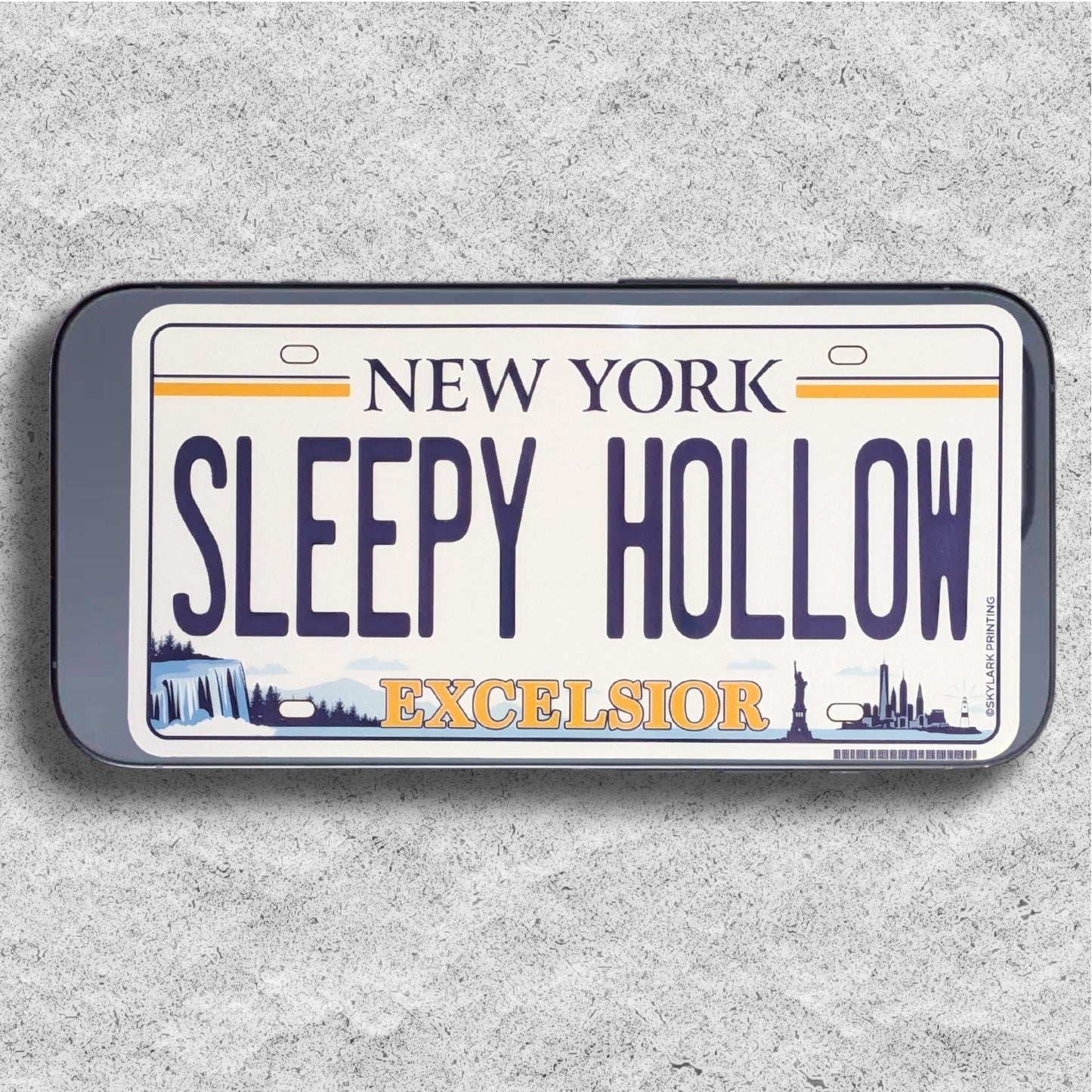 Sleepy Hollow License Plate Sticker - Large
