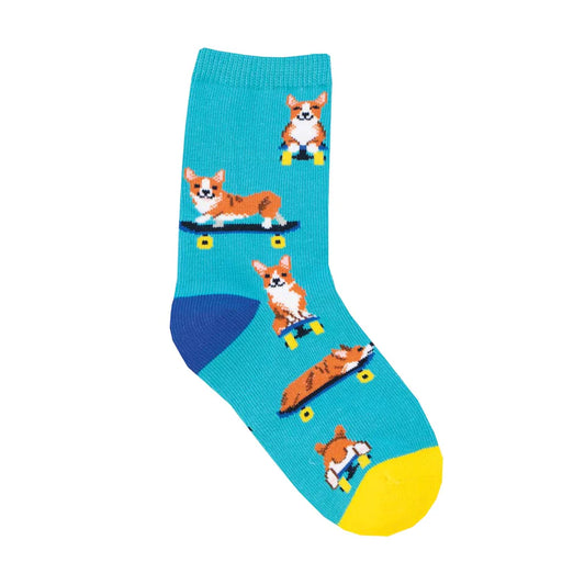 Skate Corgi Crew Socks Socks