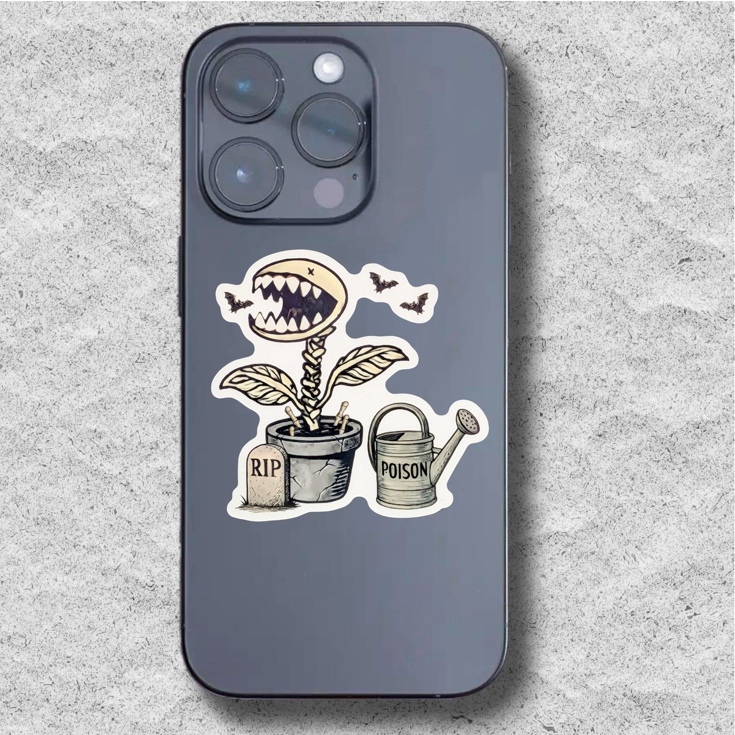 Skeleton Venus Flytrap Sticker