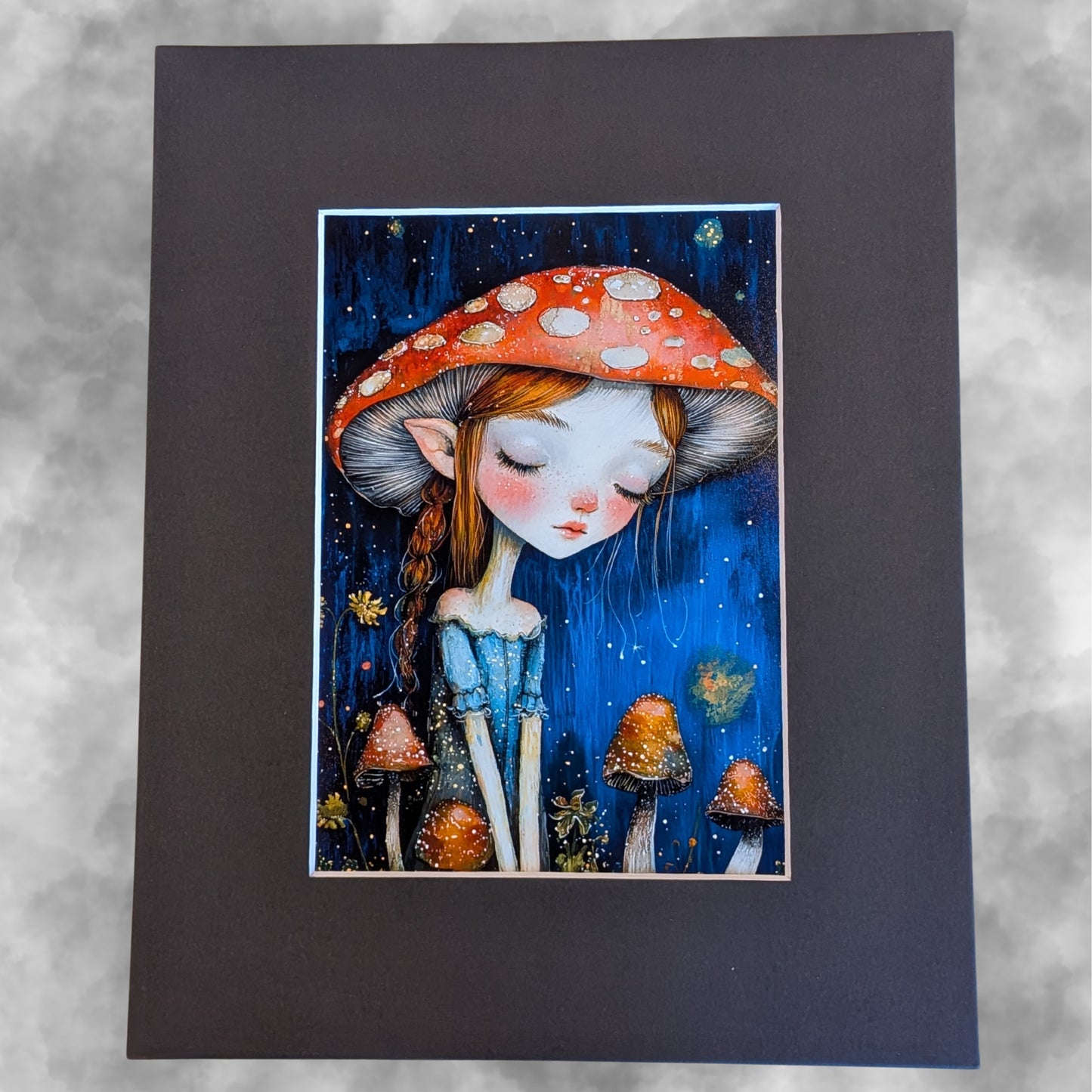 Starlight Shroom Maiden  8 x 10" Print