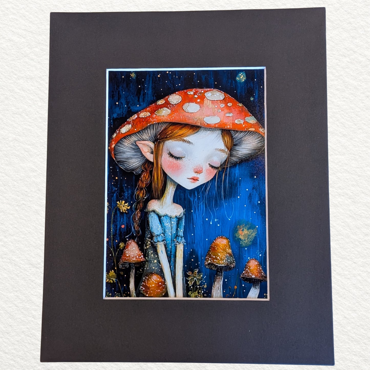 Starlight Shroom Maiden  8 x 10" Print