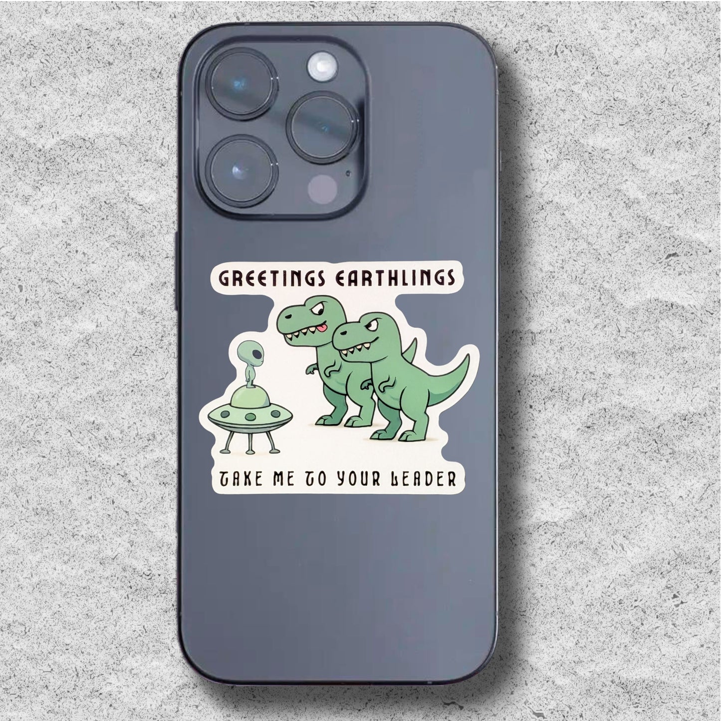 Alien & Dinos Sticker