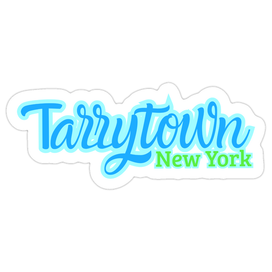 Tarrytown New York Sticker Blue/Green