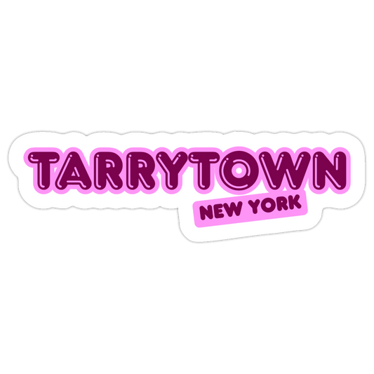 Tarrytown New York Sticker Purple