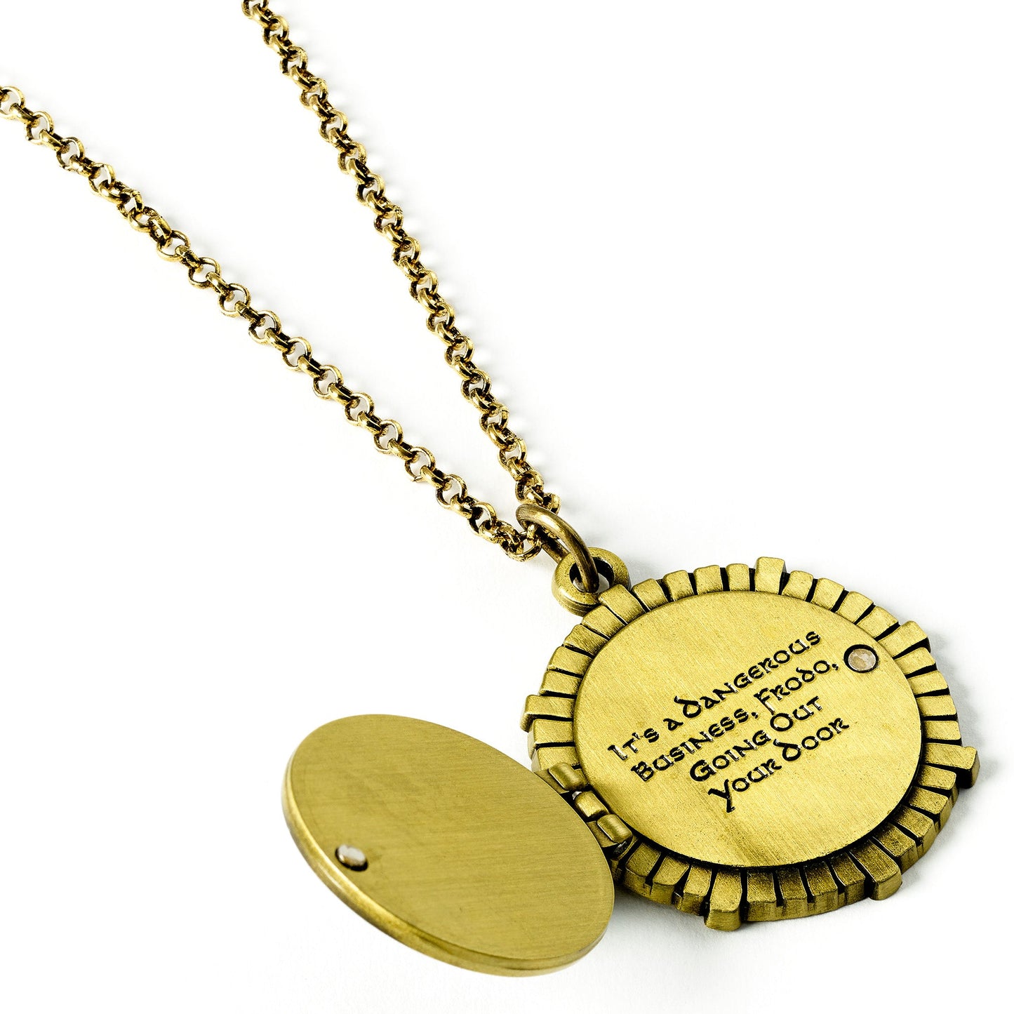 The Lord of The Rings Bag End Hobbit Door Necklace