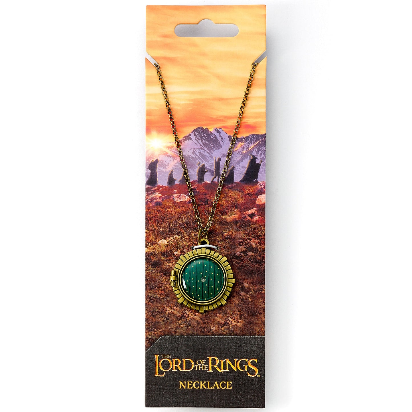 The Lord of The Rings Bag End Hobbit Door Necklace