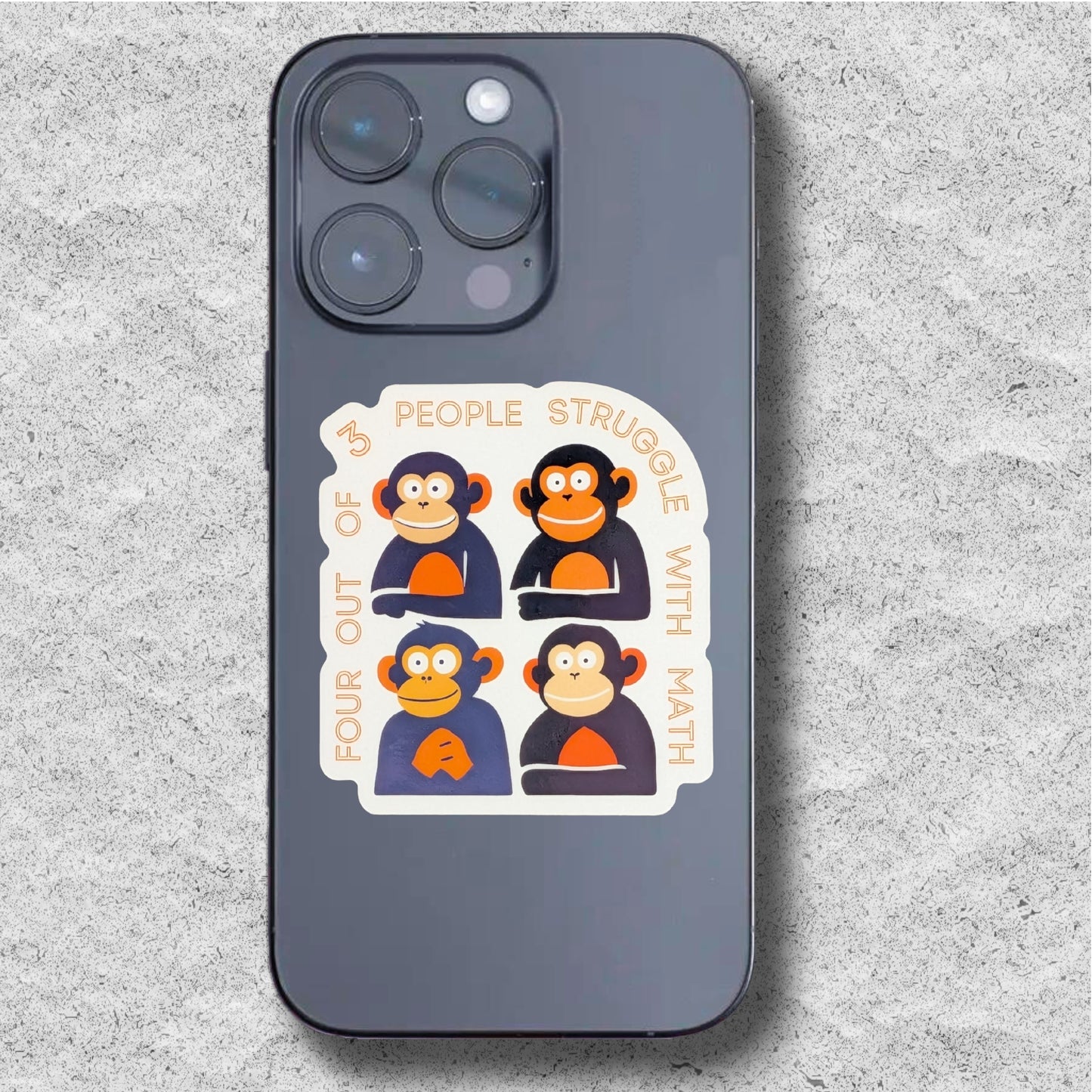 Four Out of Three People Sticker