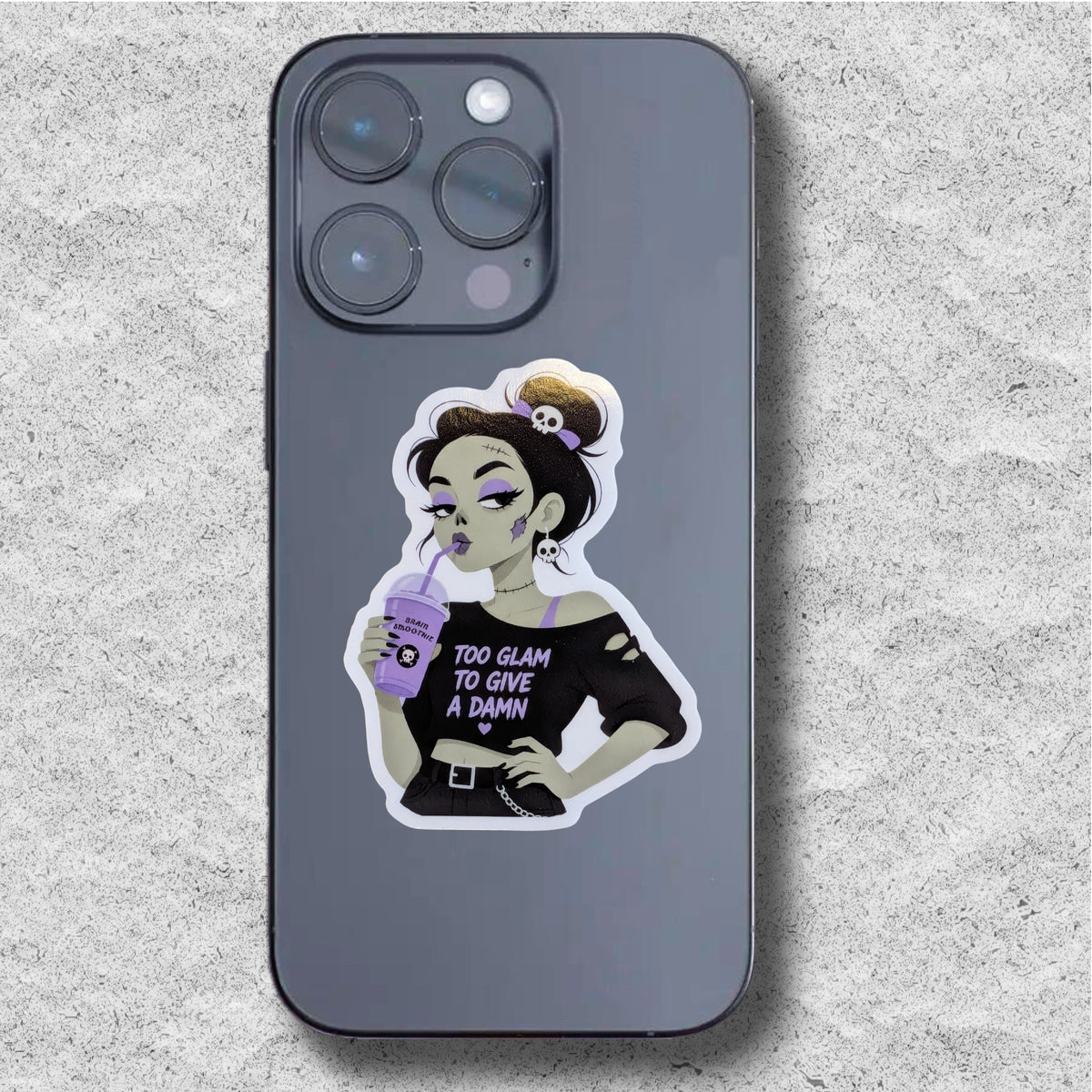 Too Glam to Give a Damn Sticker