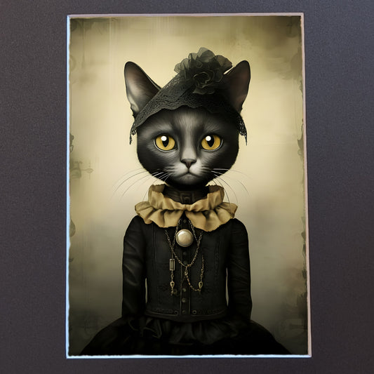 Vintage Whiskers 8x10 Art Print