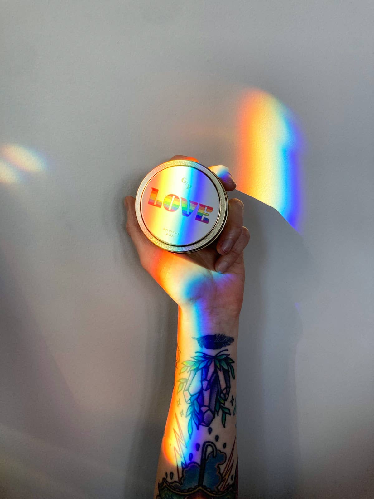 Love (Pride) Just Because 4 oz. Candle Tin