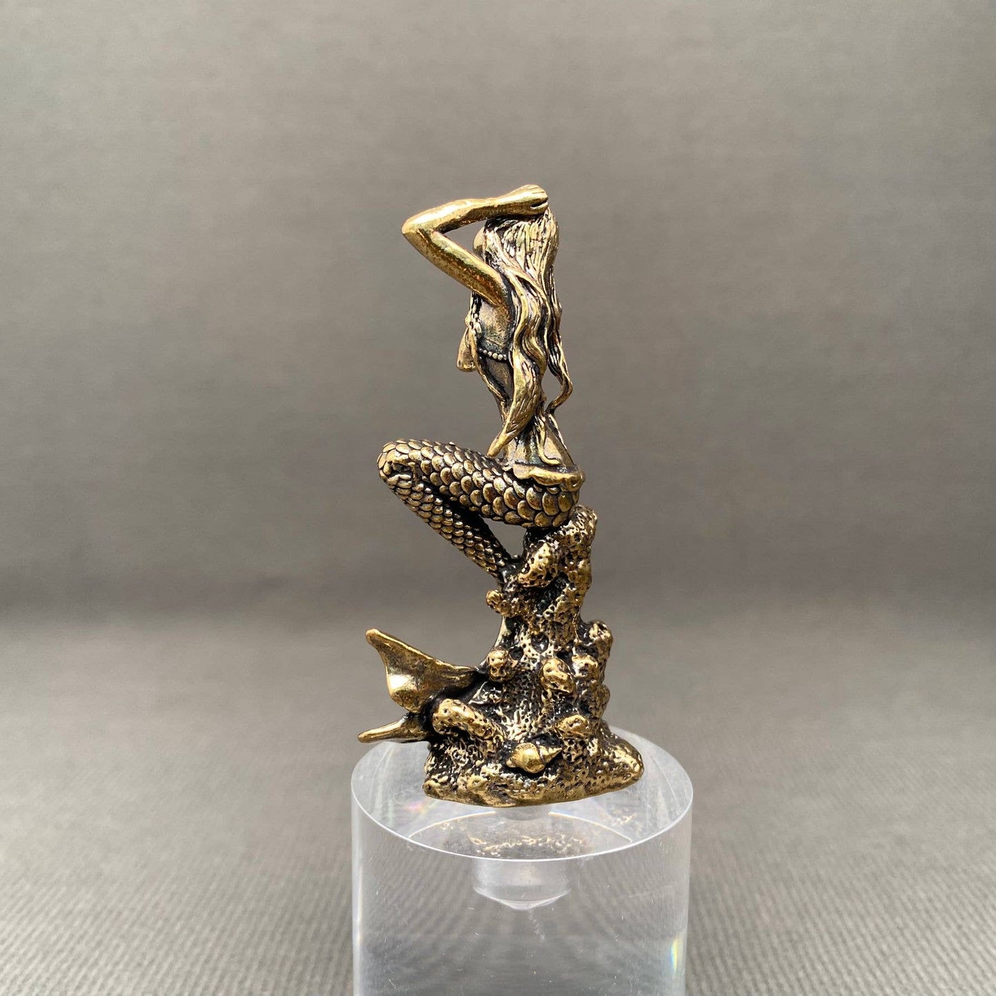 Brass Mermaid Figurine