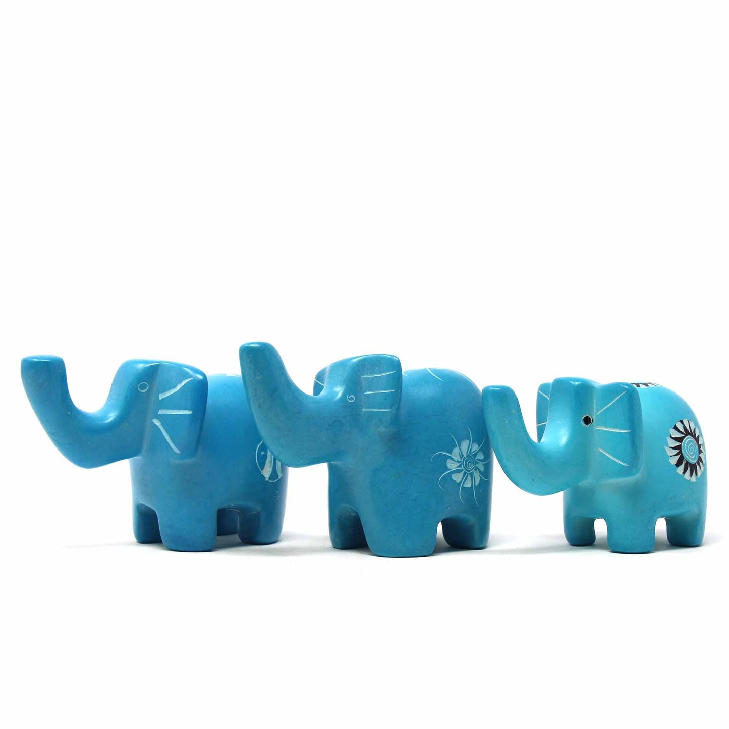 Orange Soapstone Elephant