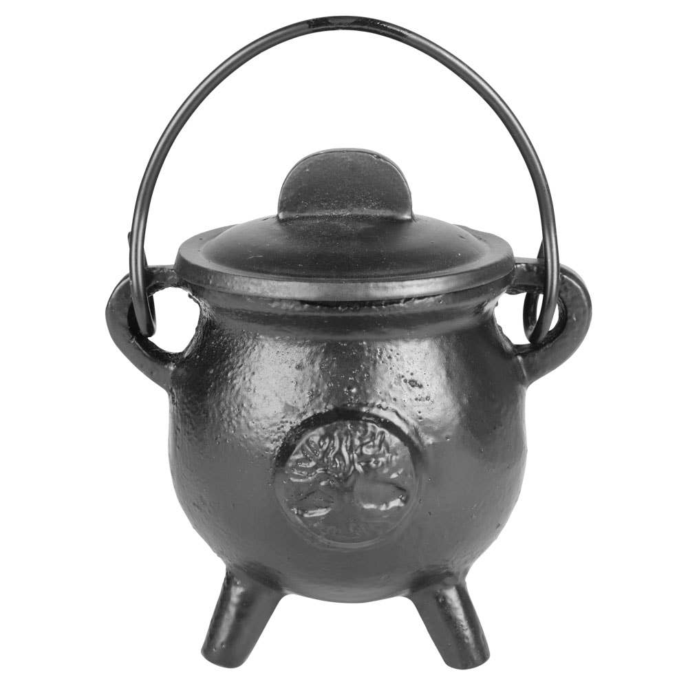 Tree Of Life Cast Iron Cauldron