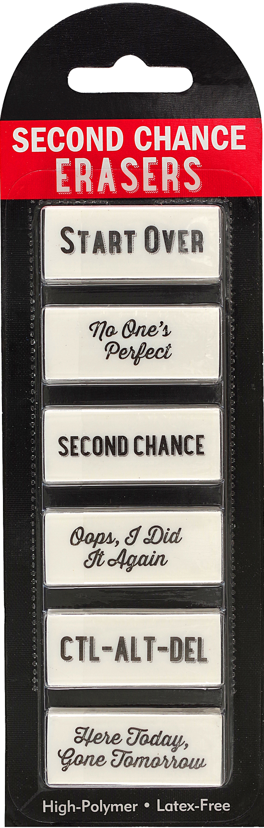 Second Chance Erasers (6-piece Set)