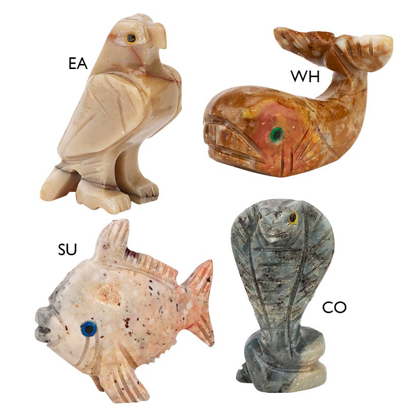 Carved Stone Animal Guides