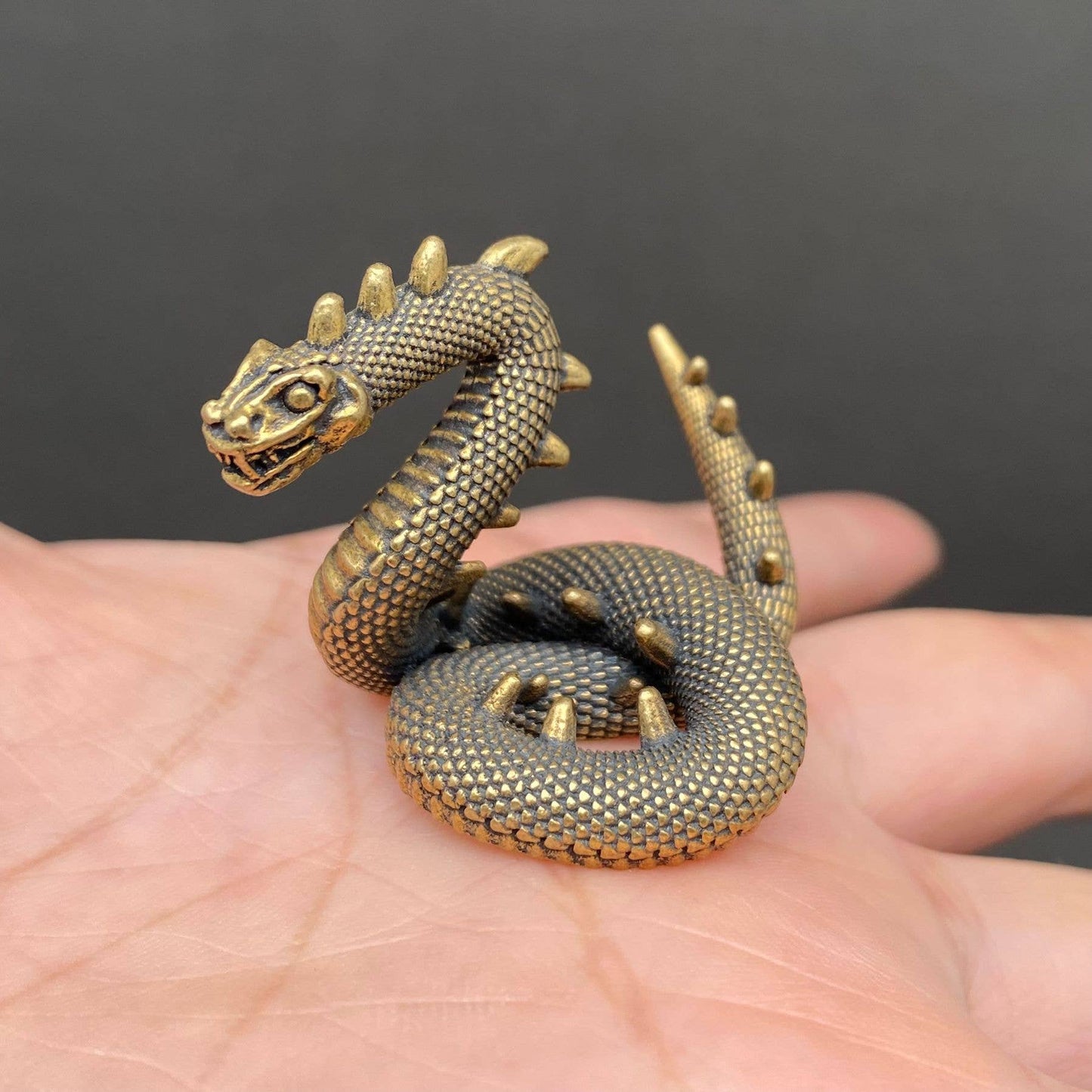 Brass Snake Figurine