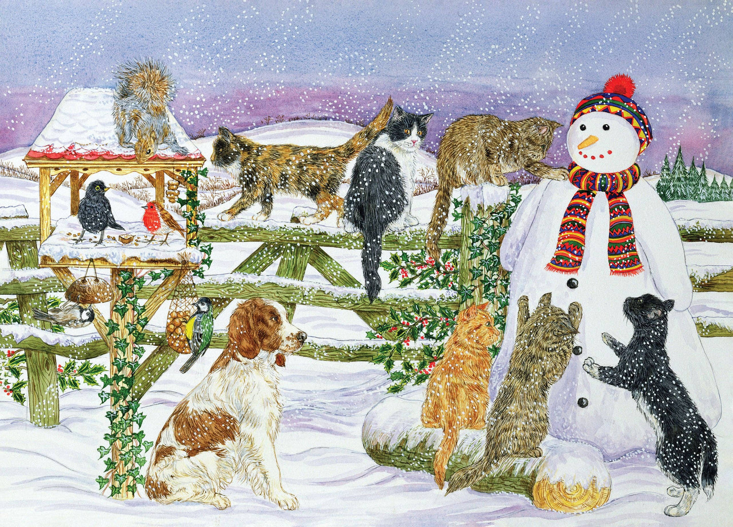 Snowman and Friends 1000 Piece Jigsaw Puzzle