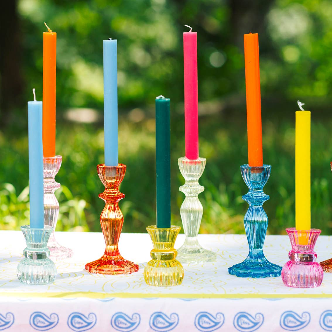 Small Glass Candle Holders Starter Set - Home Décor