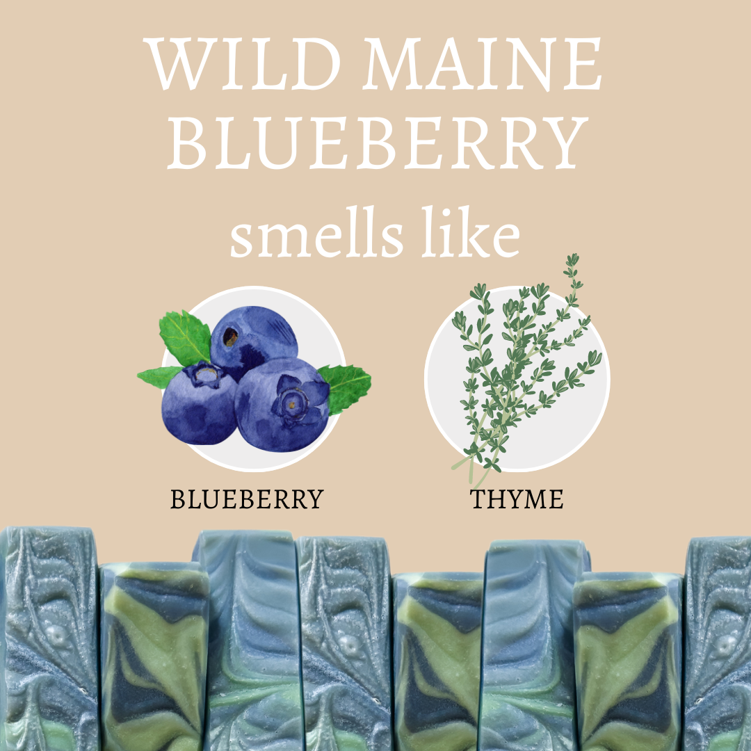Wild Maine Blueberry Handmade Soap Bar