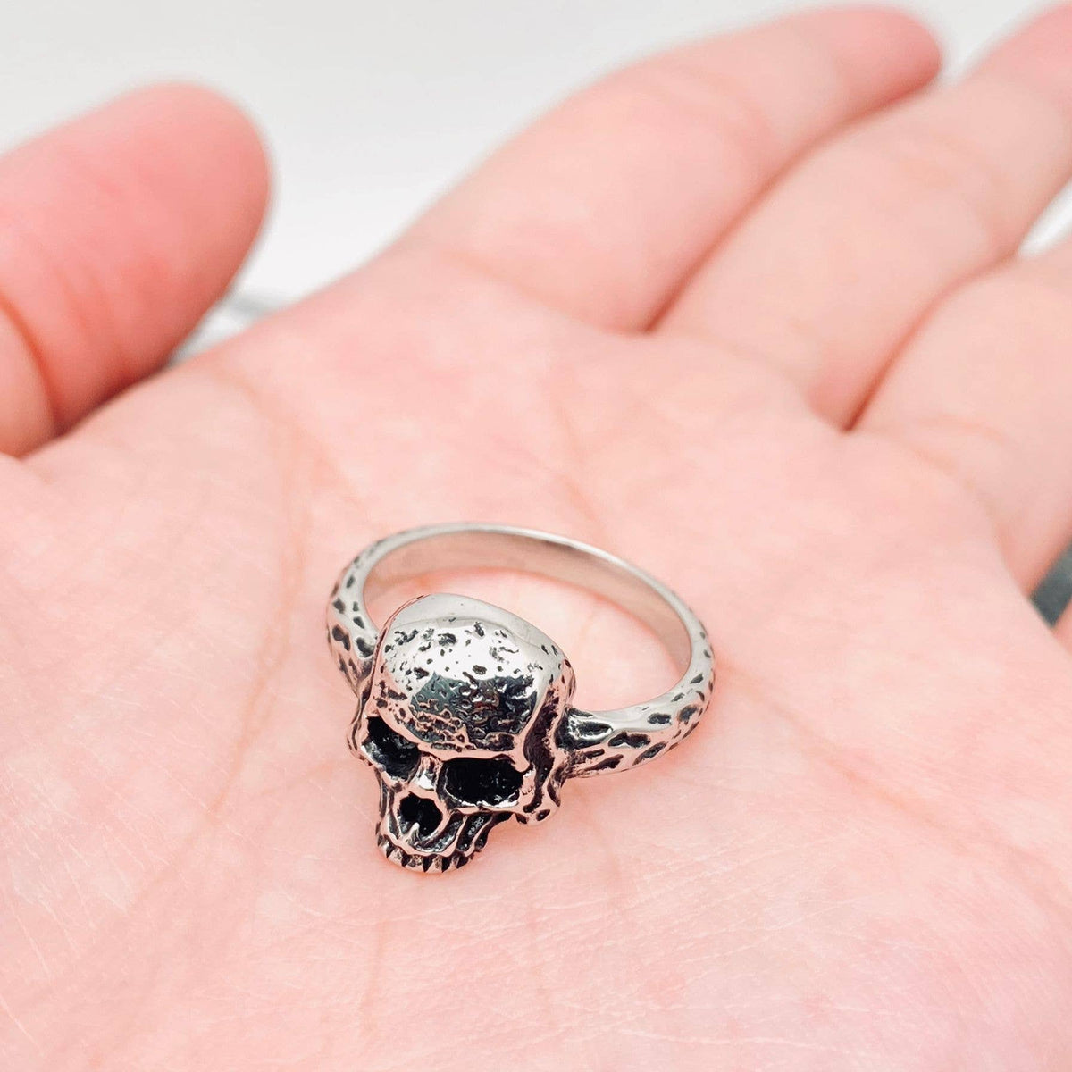 Vintage Skull Stainless Steel Ring
