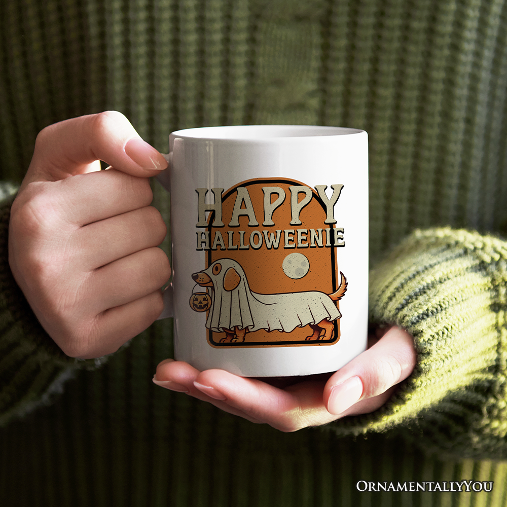 Happy Halloweenie Dachshund Halloween Mug