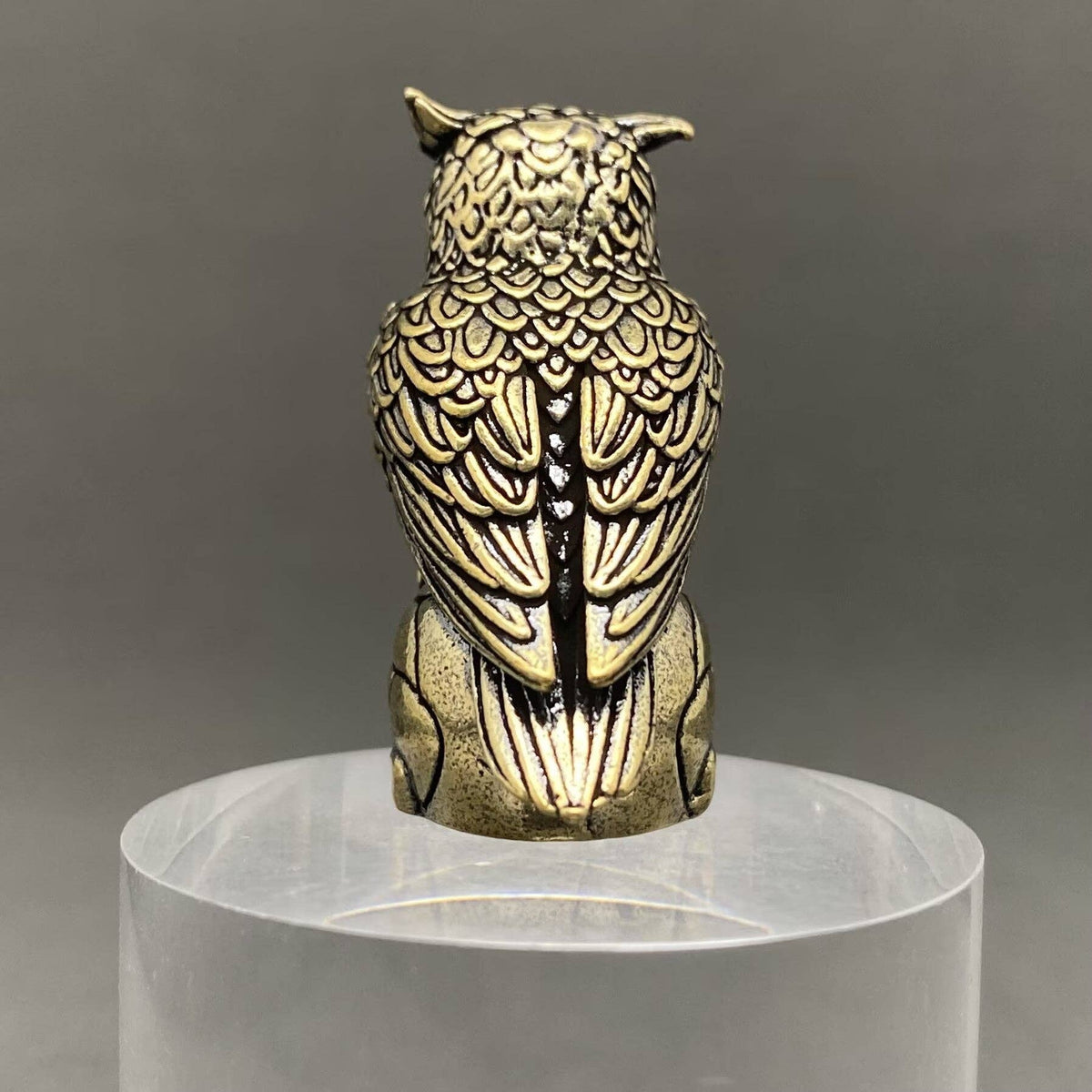 The Owl Standing On The Skeleton Brass Crafts Decoration Ornaments