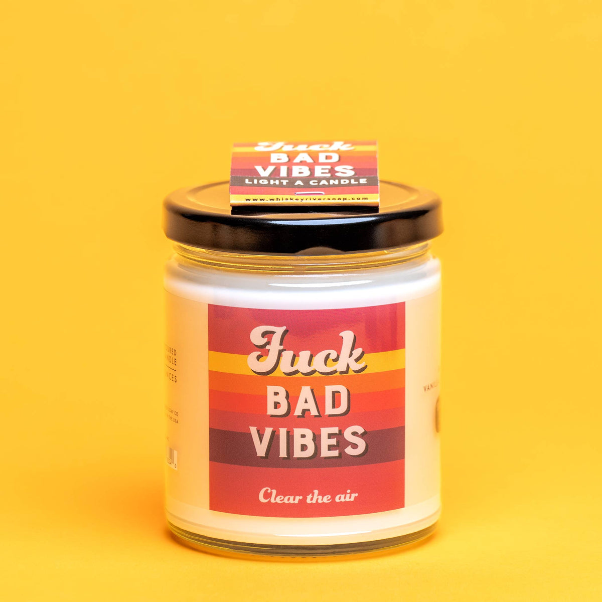 Fuck Bad Vibes Candle and Matchbook