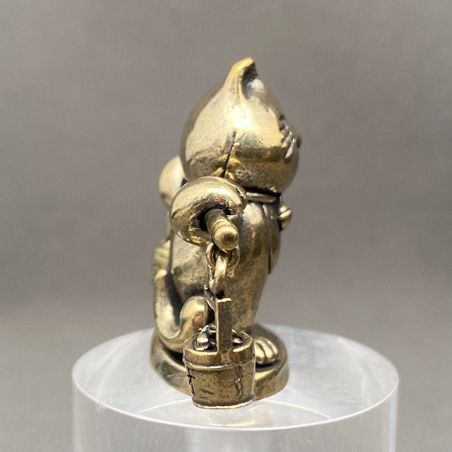 Brass Treasure Cat Figurine