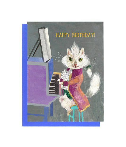 Meowzart Greeting Card