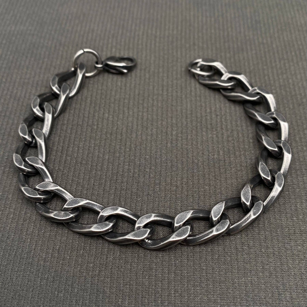 Vintage Men's 8mm Stainless Steel Bracelet