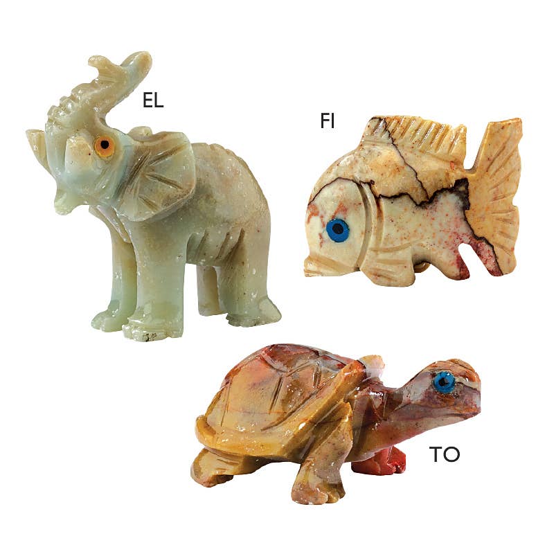 Carved Stone Animal Guides