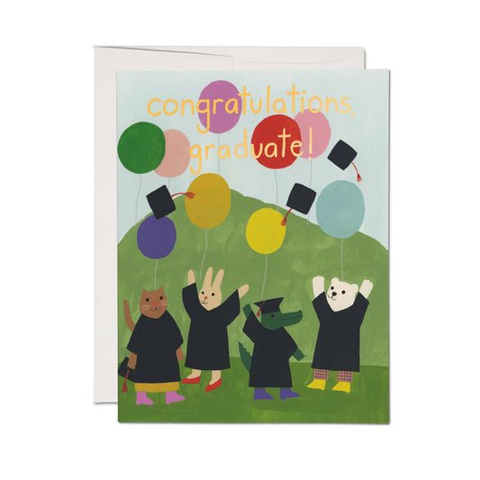 Celebration Critters Grad greeting card