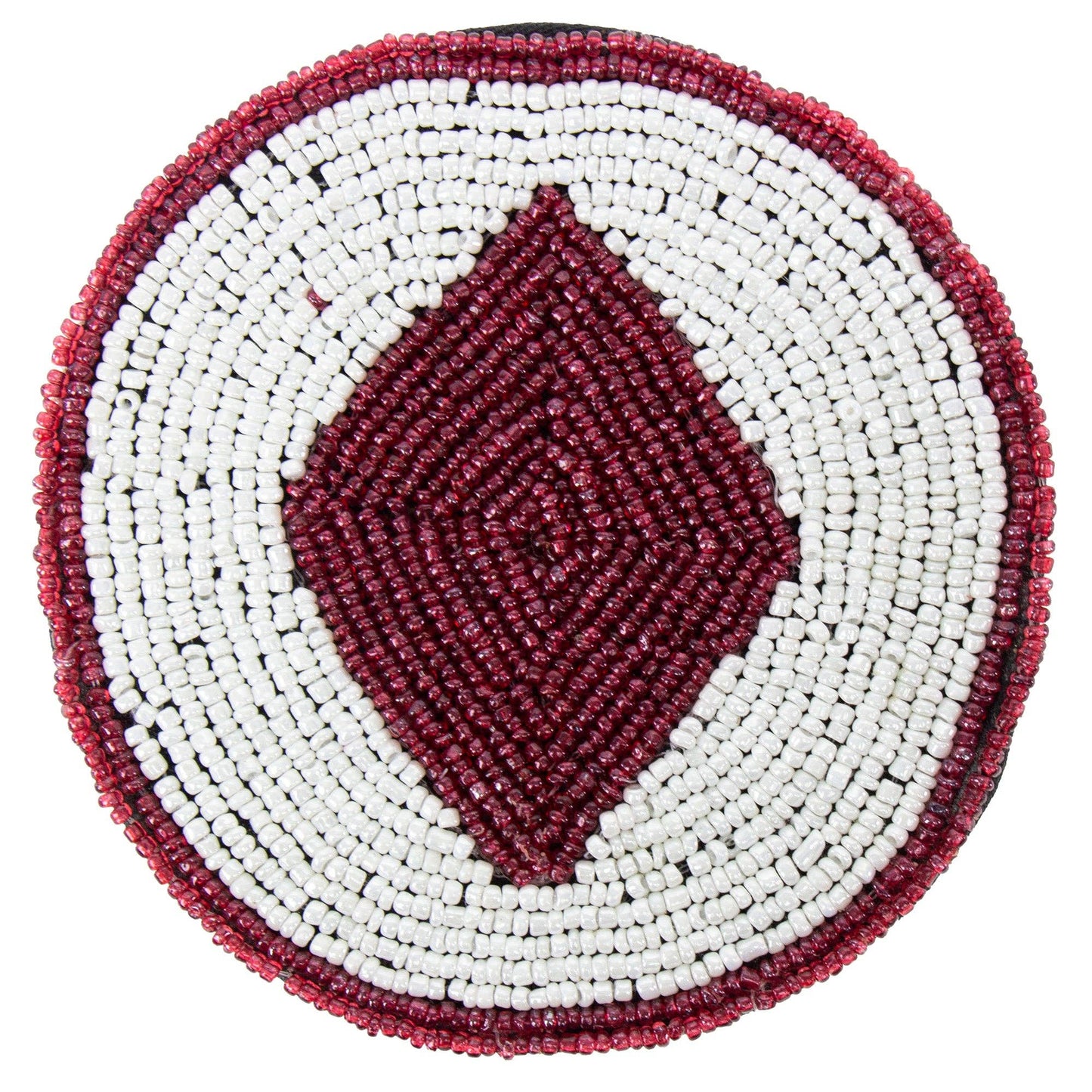 Card Suits Glass Beaded Coasters - Set of 4