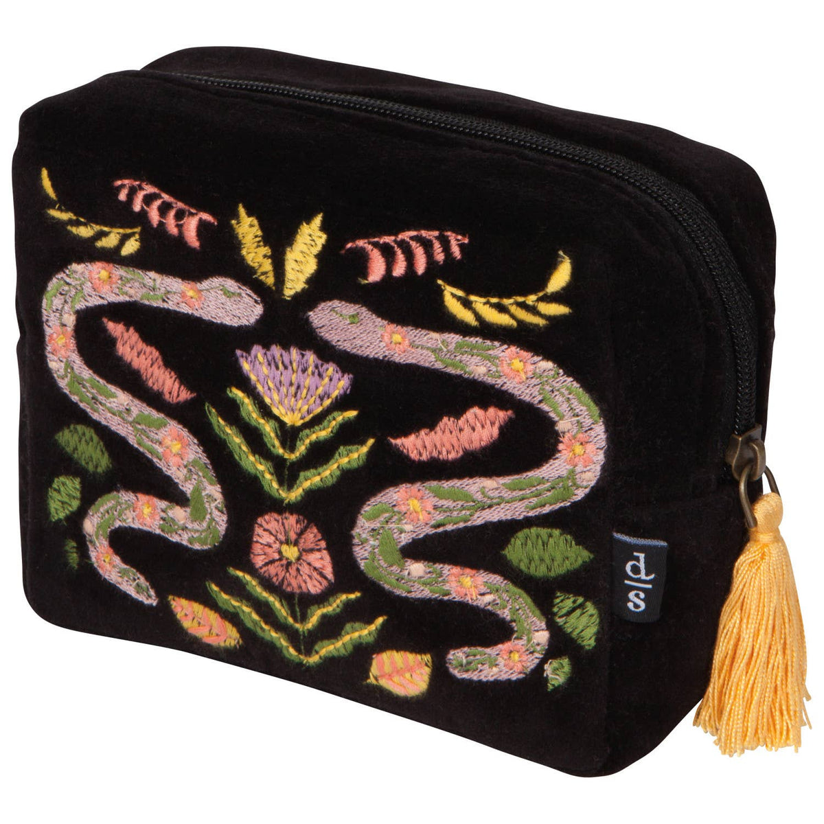 Snakes Amulet Embroidered Pouch