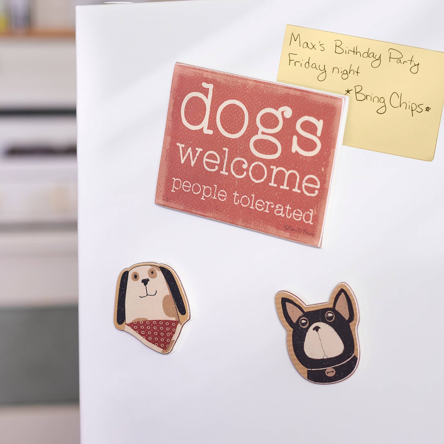 Dogs Welcome Magnet Set