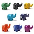 Dark Blue Soapstone Elephant