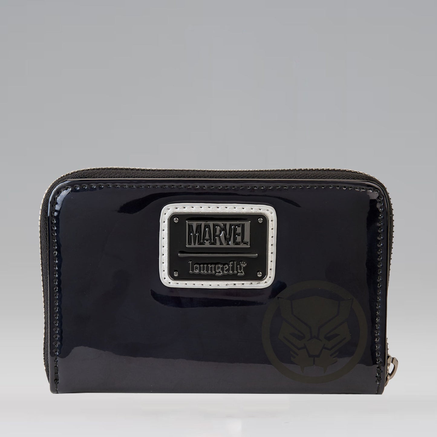 Black Panther (Marvel) Metallic Cosplay Zip-Around Wallet by Loungefly