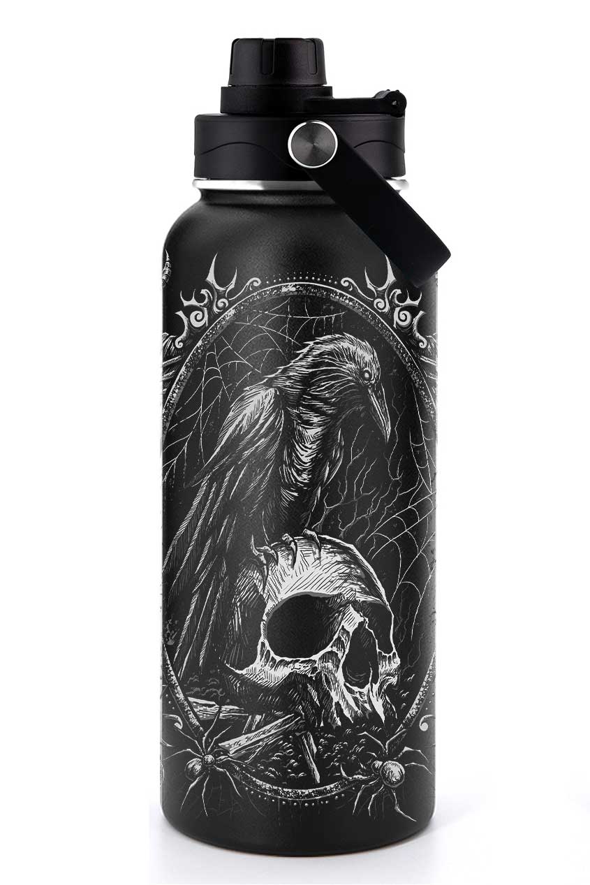 Death Raven 32 Oz Water Bottle