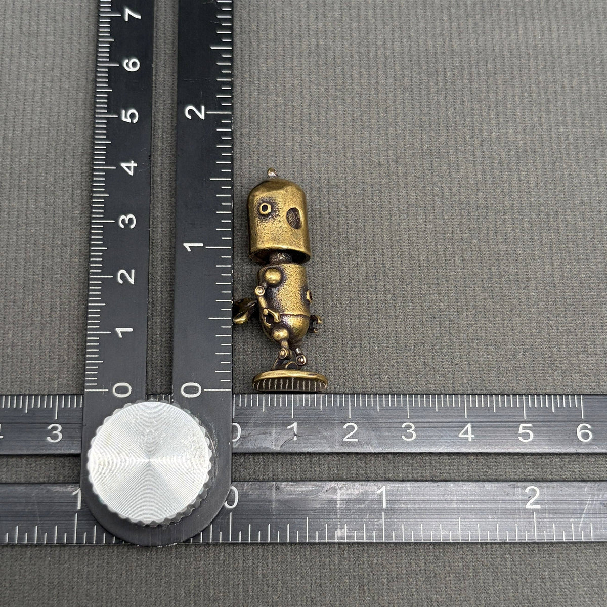 Mini Robot Brass Figurine