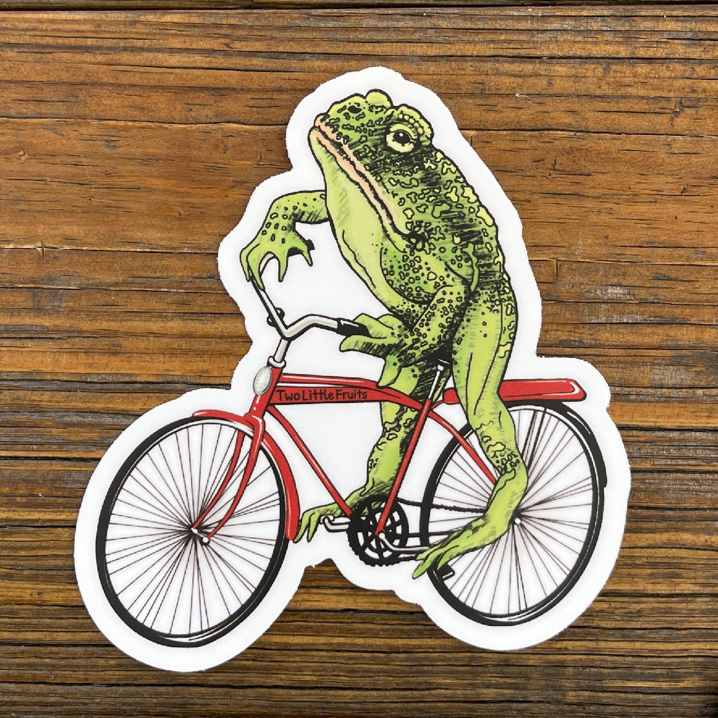 Funny Frog Vinyl Sticker