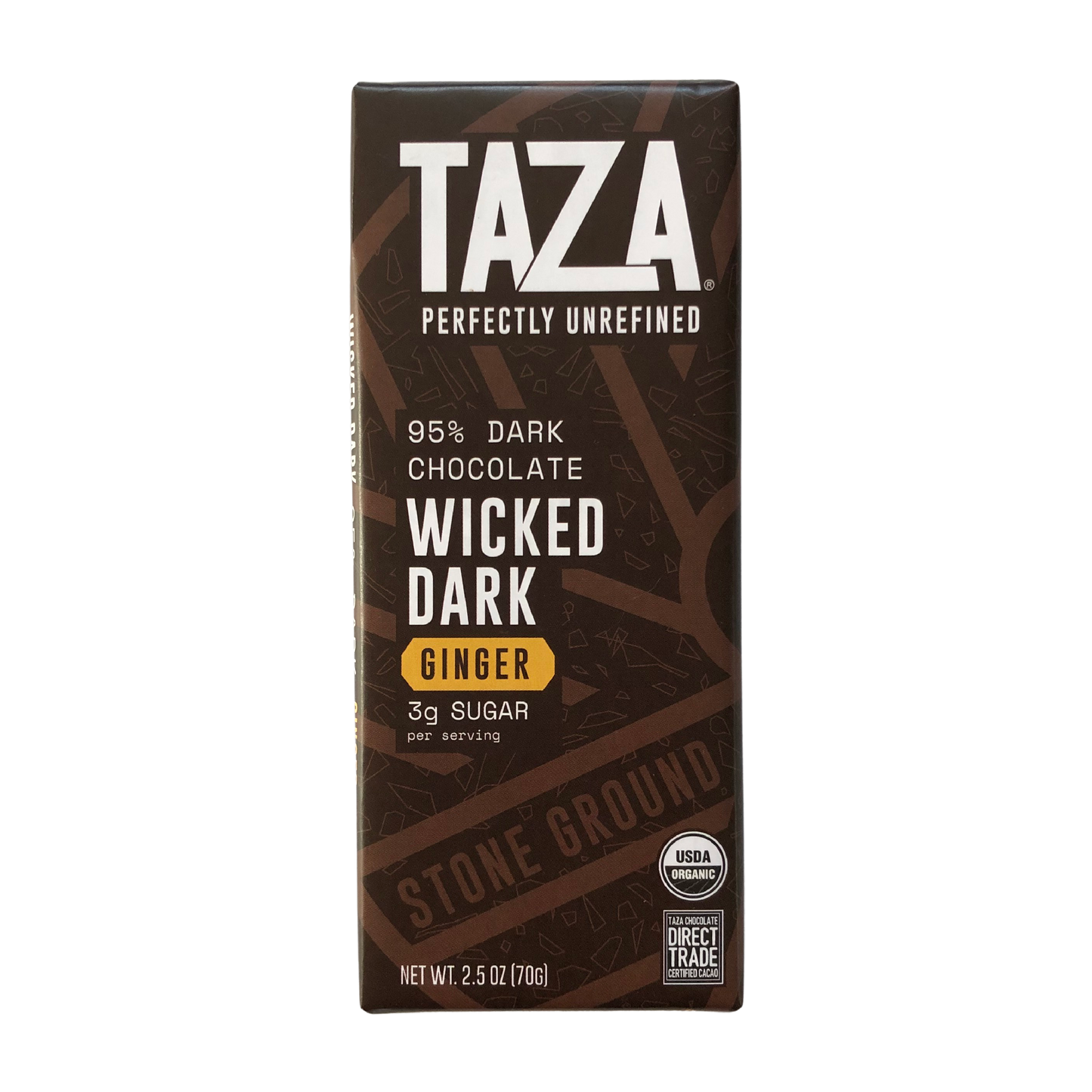 95% Wicked Dark Chocolate Bar with Ginger