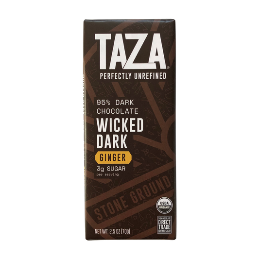 95% Wicked Dark Chocolate Bar with Ginger