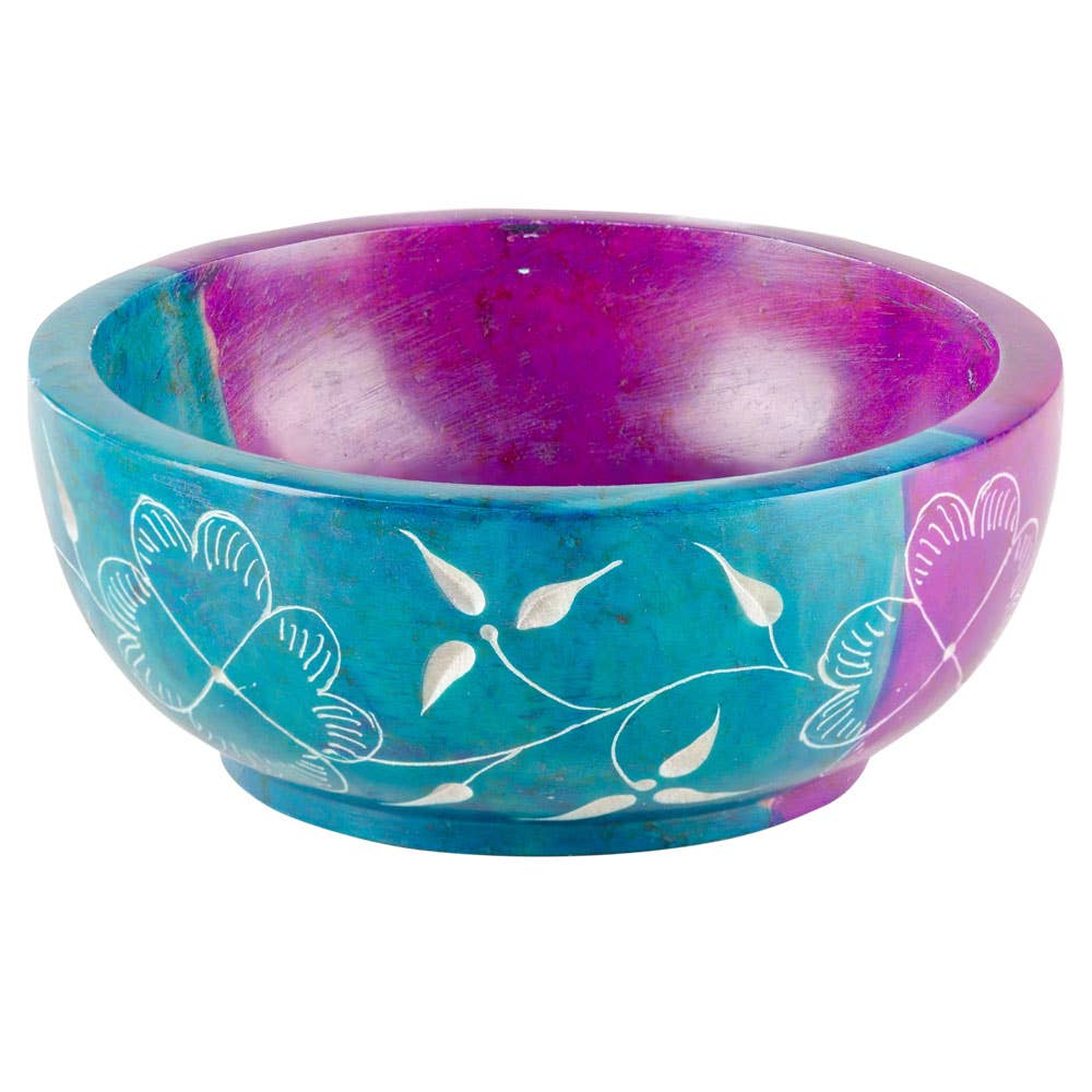 Moon and  Star Soapstone Bowl