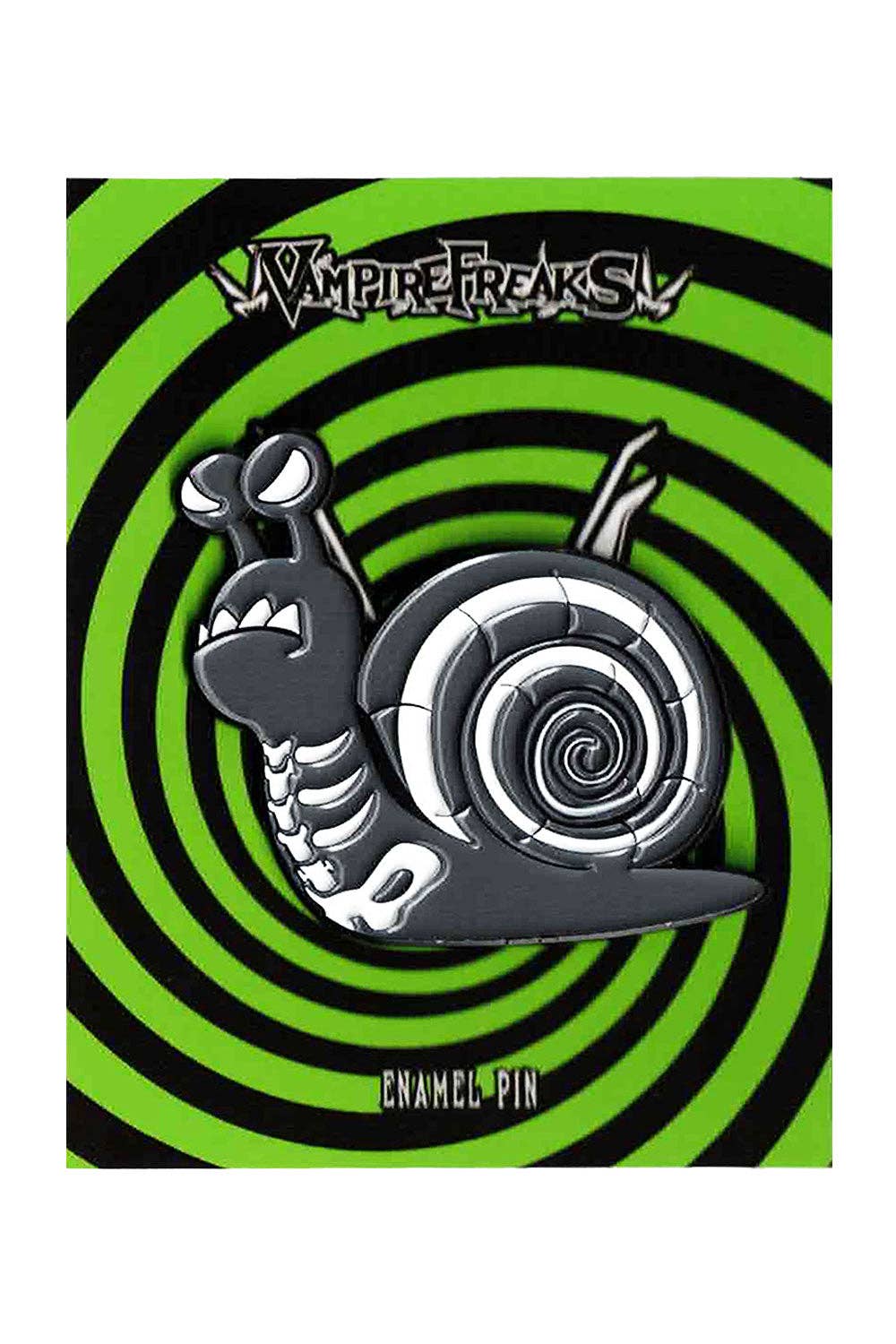 Escar Bones Snail Enamel Pin