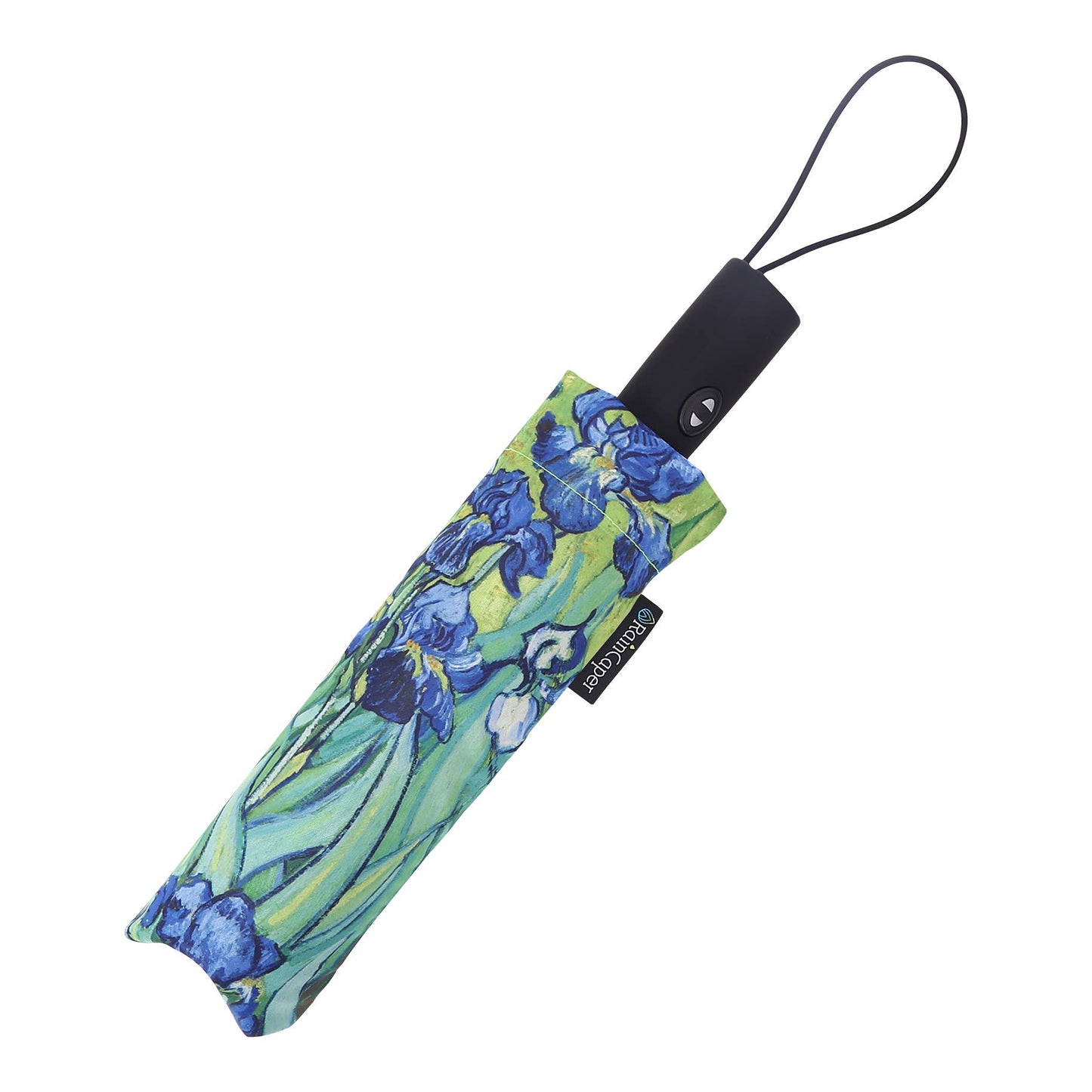 RainCaper van Gogh Irises Folding Travel Umbrella