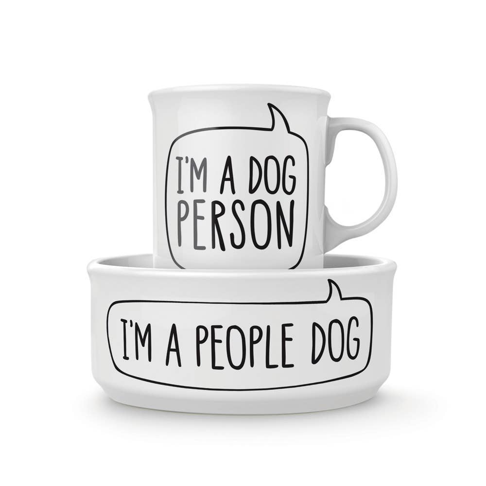 Howligans - Mug + Dog Bowl - Dog Person