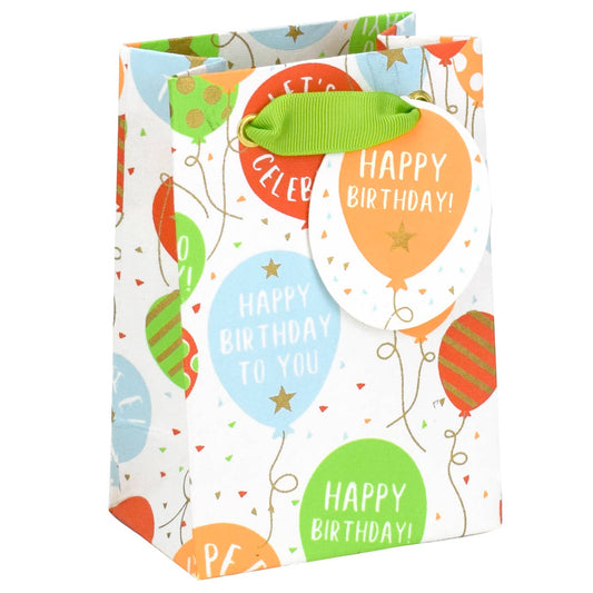 Birthday Balloons Small Gift Bag
